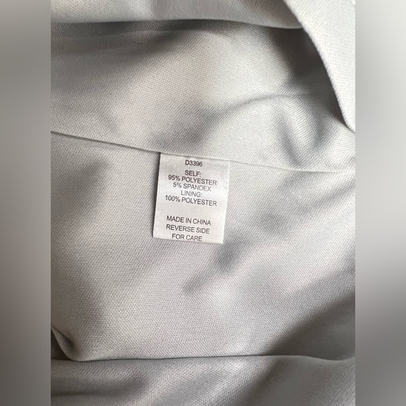 ALEXIA ADMOR Light gray JACQUELINE short sleeve cocktail midi dress size 8 - Picture 13 of 16